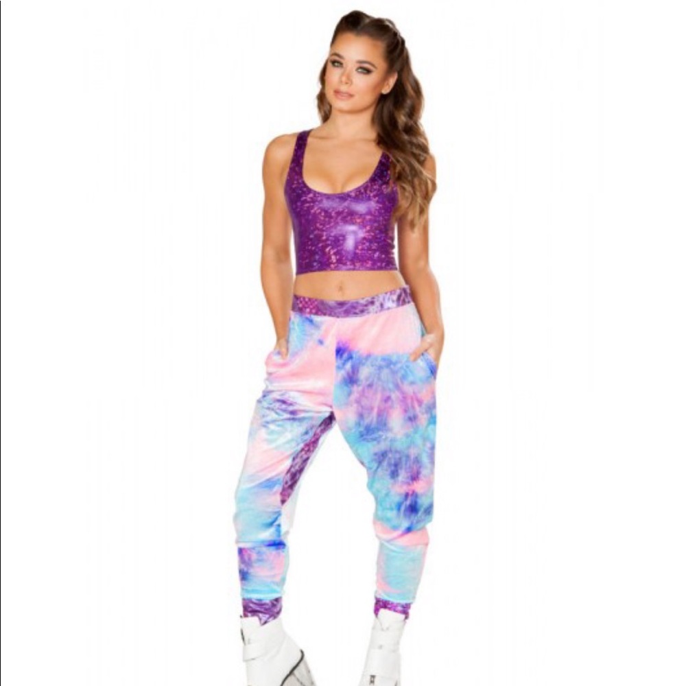 J Valentine suede jogger set